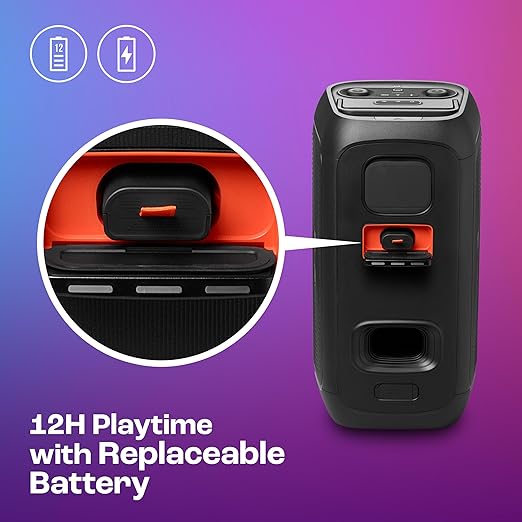 JBL Partybox 120 Wireless Bluetooth 160W Party Speaker, AI Sound Boost, Futuristic Light Show - 2