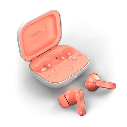 moto buds with Hi-Res Audio, Large 12.4mm driver, 42 hrs playback & IPx4 rating Bluetooth Headset - 2