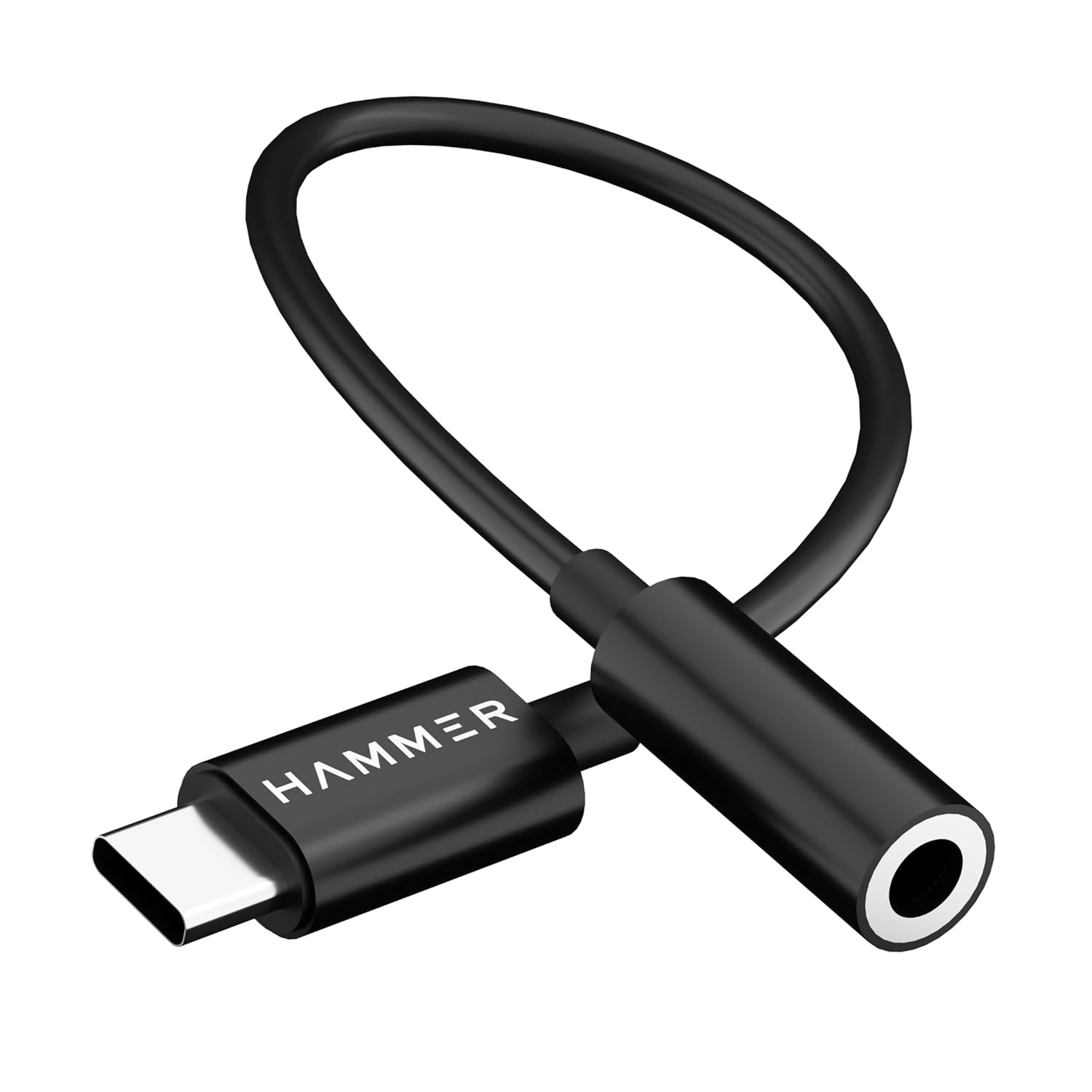 HAMMER Type C to 3.5mm Audio Jack Connector/Adapter with DAC Compatible - 0