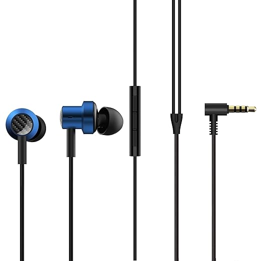 Mi Dual Driver in-Ear Earphones with Mic, Crisp Vocals & Rich Bass, Tangle-Free Cable, One Touch Voice Assistant - 0