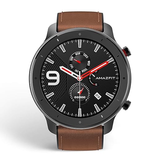 Amazfit GTR Aluminium Alloy (47mm) Smart Watch with AMOLED Display, Built-in GPS, - 0
