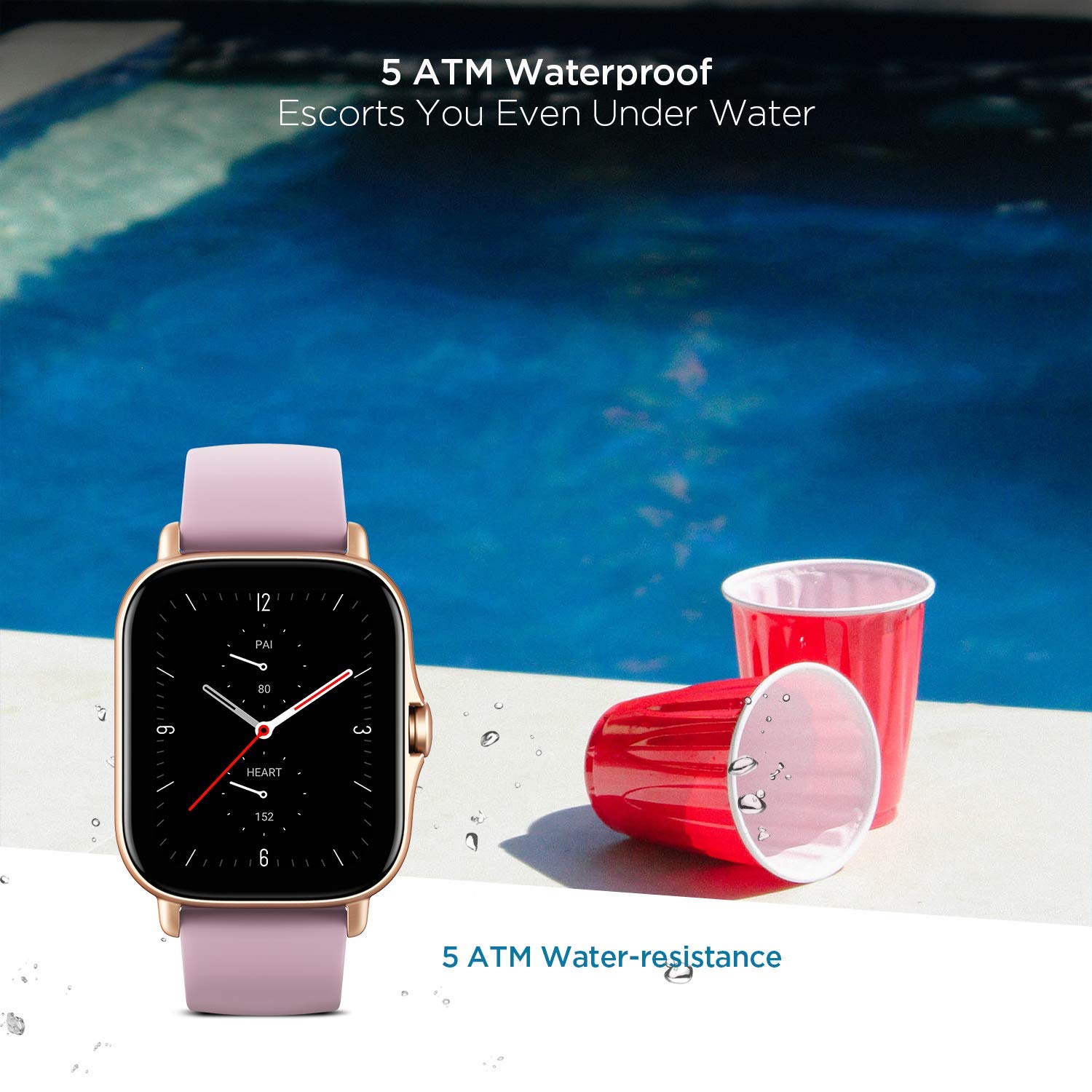 Amazfit GTS 2e Smartwatch, SpO2 & Stress Monitor, 1.65 Always-on AMOLED Display, Built-in GPS, Built-in Alexa - 2
