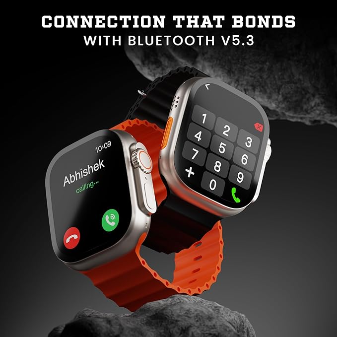HAMMER Ultra Classic 2.01" 1 free Starp Always on Display, Bluetooth Calling , Wireless Charging - 1