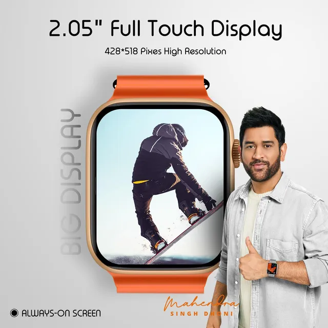 Fire-Boltt Vogue 2.05 Display, Always On Display, Wireless Charging, App GPS Smartwatch - 1