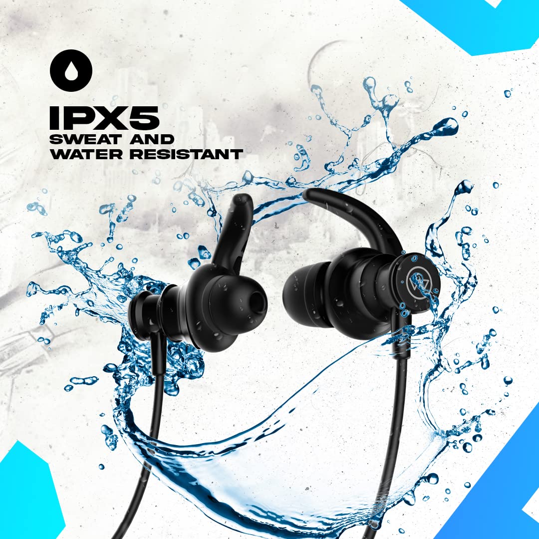 Wings Phantom 110 in Ear Neckband with ENC Mic,Dual Pairing, 20 hrs Playtime, Bluetooth 5.3,Dedicated Bass Boost Mode and Gaming Mode with 50ms Ultra - 2