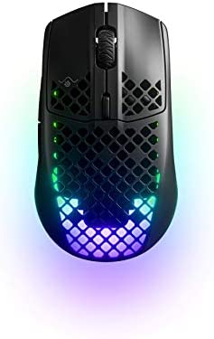 SteelSeries Aerox 3 Wireless - Super Light Gaming Mouse - 18,000 CPI TrueMove Air Optical Sensor - UWater Resistant Design - 200 Hour Battery Life, Black - 0