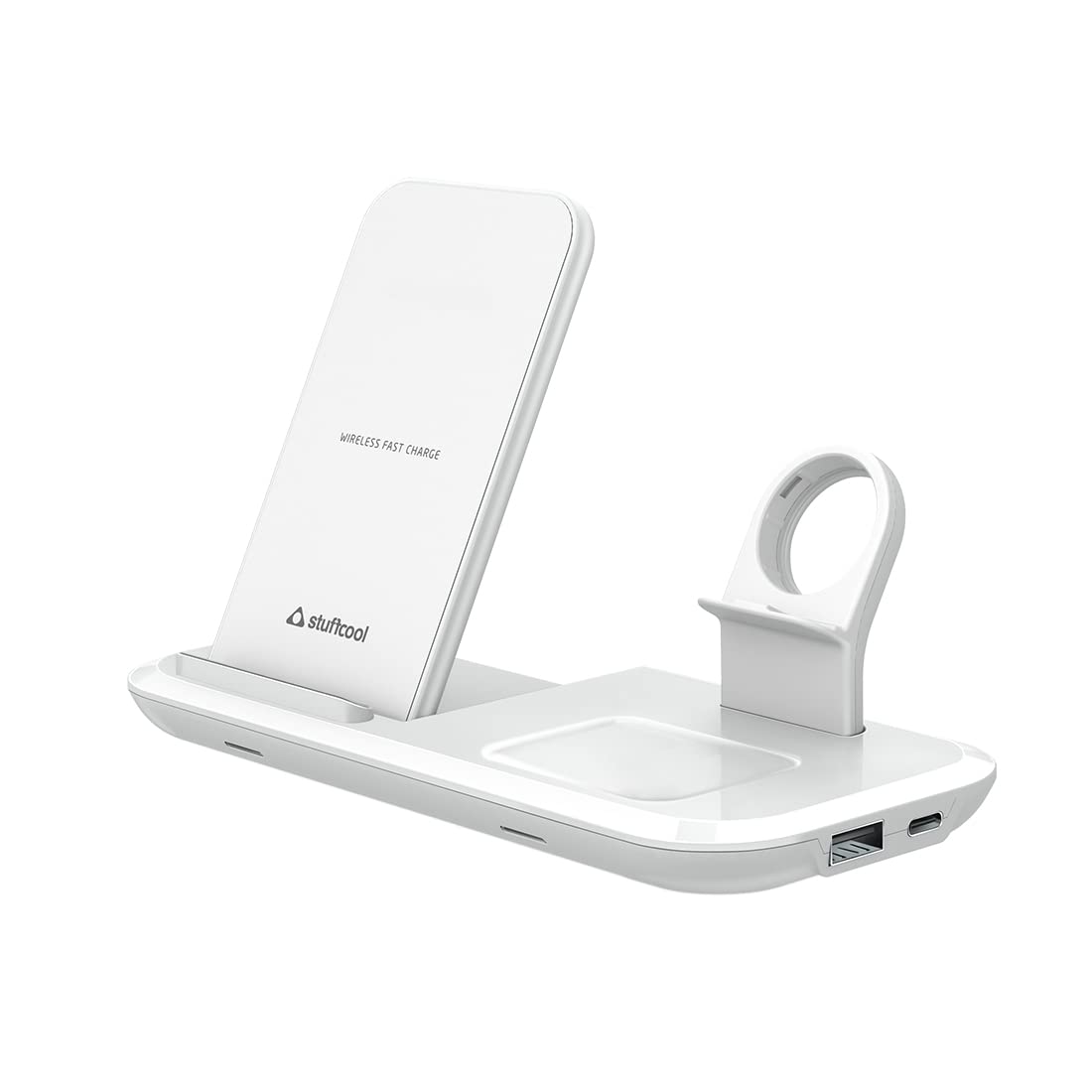 Stuffcool WC810 3-in-1 Wireless Charging Station for iPhones/samsungs, Apple Watch & airpods( - 0