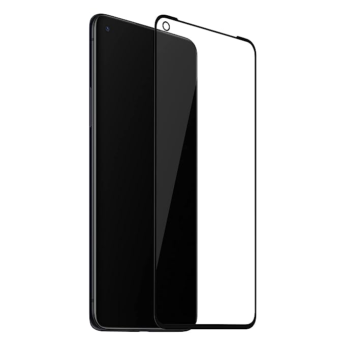 OnePlus 9R 5G 3D Tempered Glass Screen Protector Black IN - 1