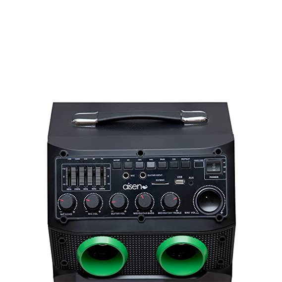 AISEN Walk & Rock A70UKB711 70 Watt Wireless Bluetooth Outdoor Speaker (Black, Green) - 1