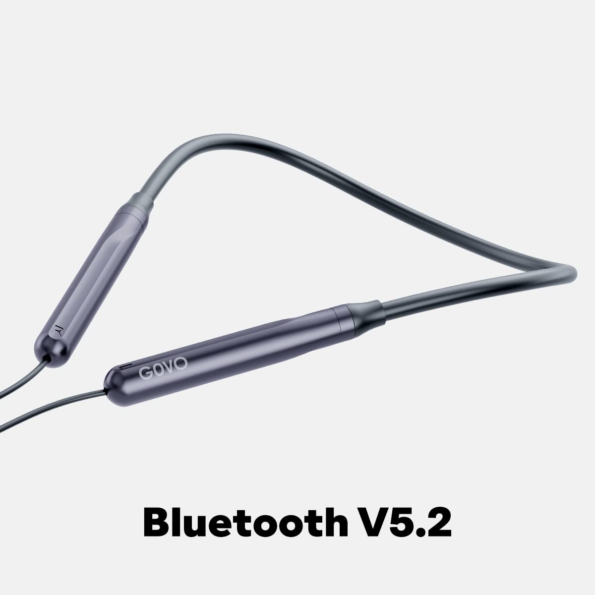 GOVO GOKIXX 652 Bluetooth Neckband, 60 Hours Battery, ENC Technology, Fast Charge, Magnetic Buds, Gaming Mode, 10mm Drivers, Type C Charging, Wireless Total - 3