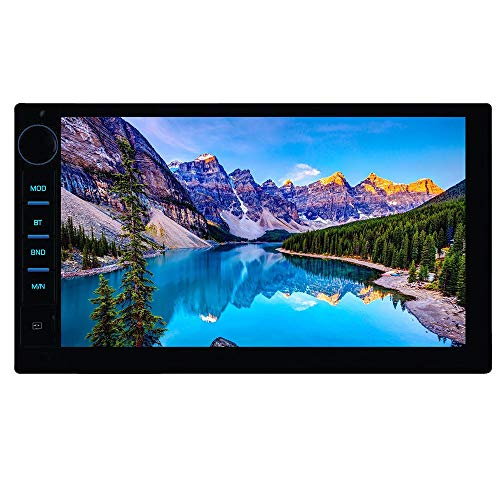 SuzecBlockbuster Series Double Din car Stereo with Touch Screen, Mirror Link,Bluetooth, Media Player and LED Reverse Camera - 0