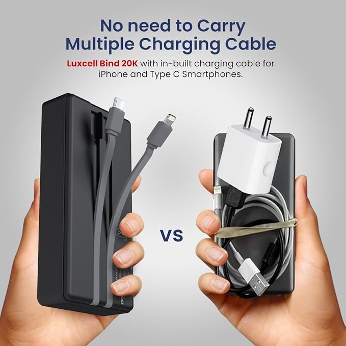 Portronics Luxcell Bind 20k 20000mAh Powerbank with 22.5W Fast Charging - 3