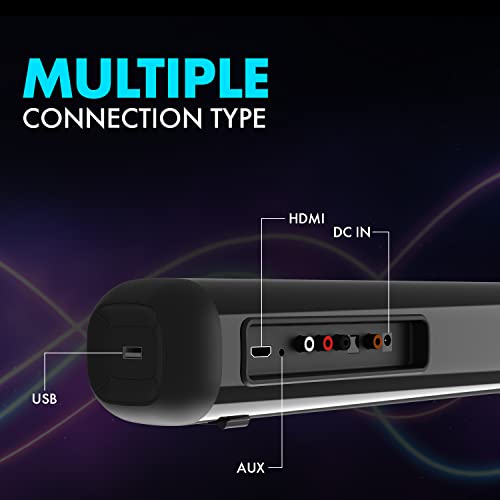 Wings Newly Launched Wings Centerstage 3000, 2.1 Channel Soundbar with 160W RMS, 5.0 Bluetooth, USB, Aux, HDMI Connection & Remote Control, Black, WL- - 3