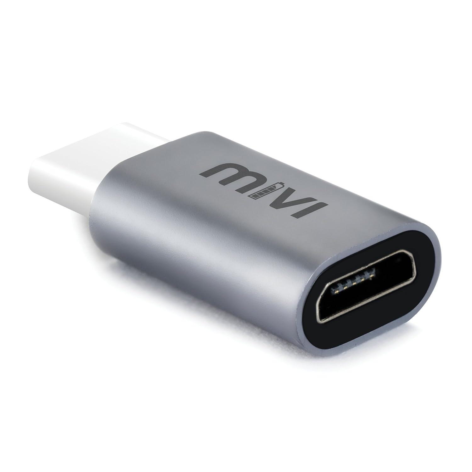 Mivi OAC2AMN Type-C to Micro USB OTG Adapter - (Space Grey) - 0