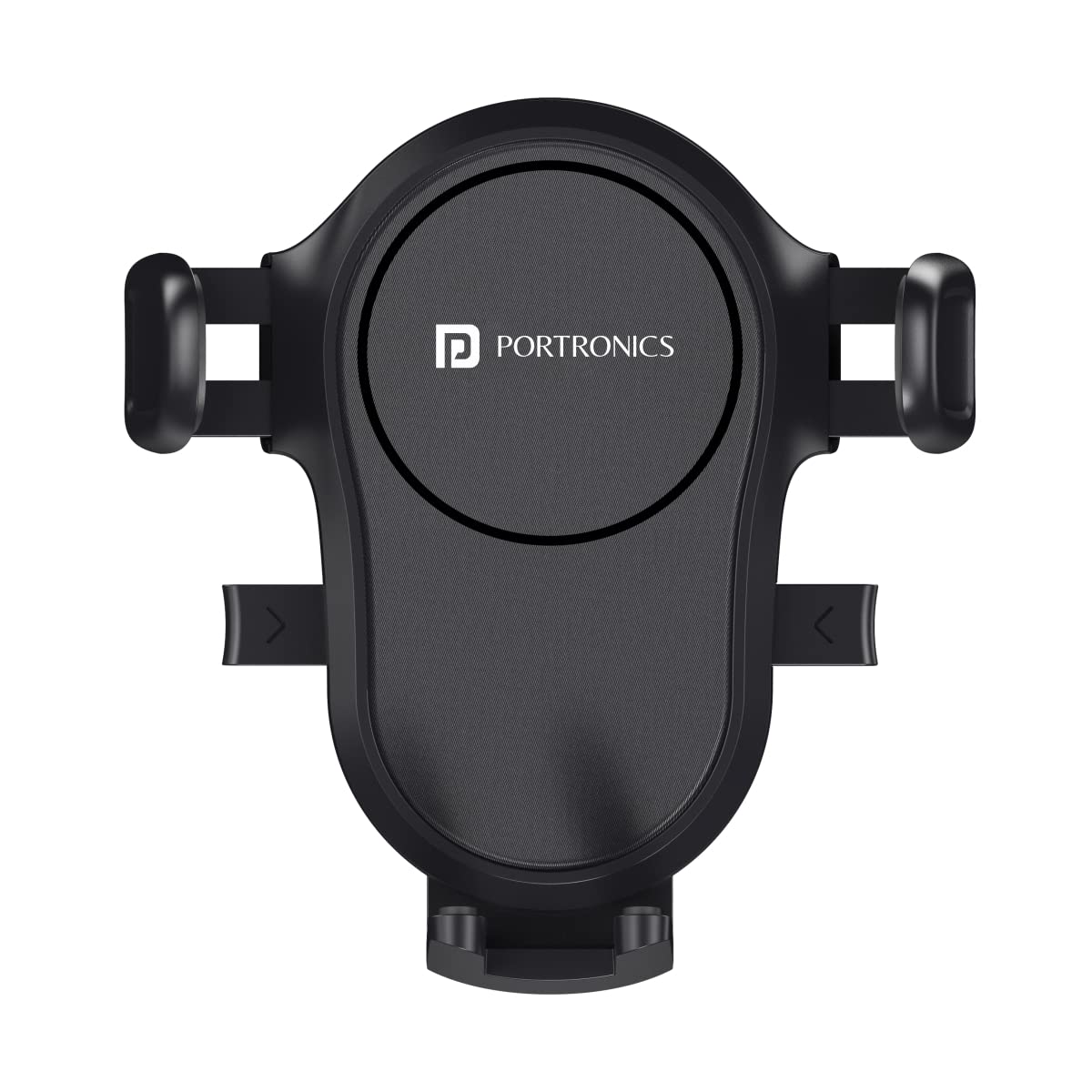 Portronics Clamp Y Adjustable Air Vent Mobile Holder for Car with 360? Rotational, One Click Release Button, Compatible with 4 to 6 inch Devices(Black - 0