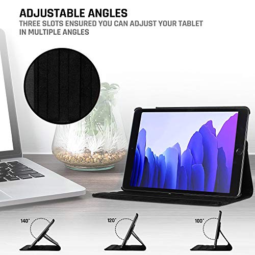 Robustrion Smart 360 Degree Rotating Stand Case Cover for Samsung Galaxy Tab A7 7.0 Back Cover 26.42cm (10.4 inch) [SM-T500/T505/T507] 2020 - Brown - 2