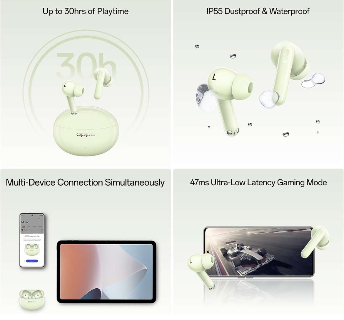Oppo Enco Air3 Pro True Wireless in Ear Earbuds (seal pack) - 2