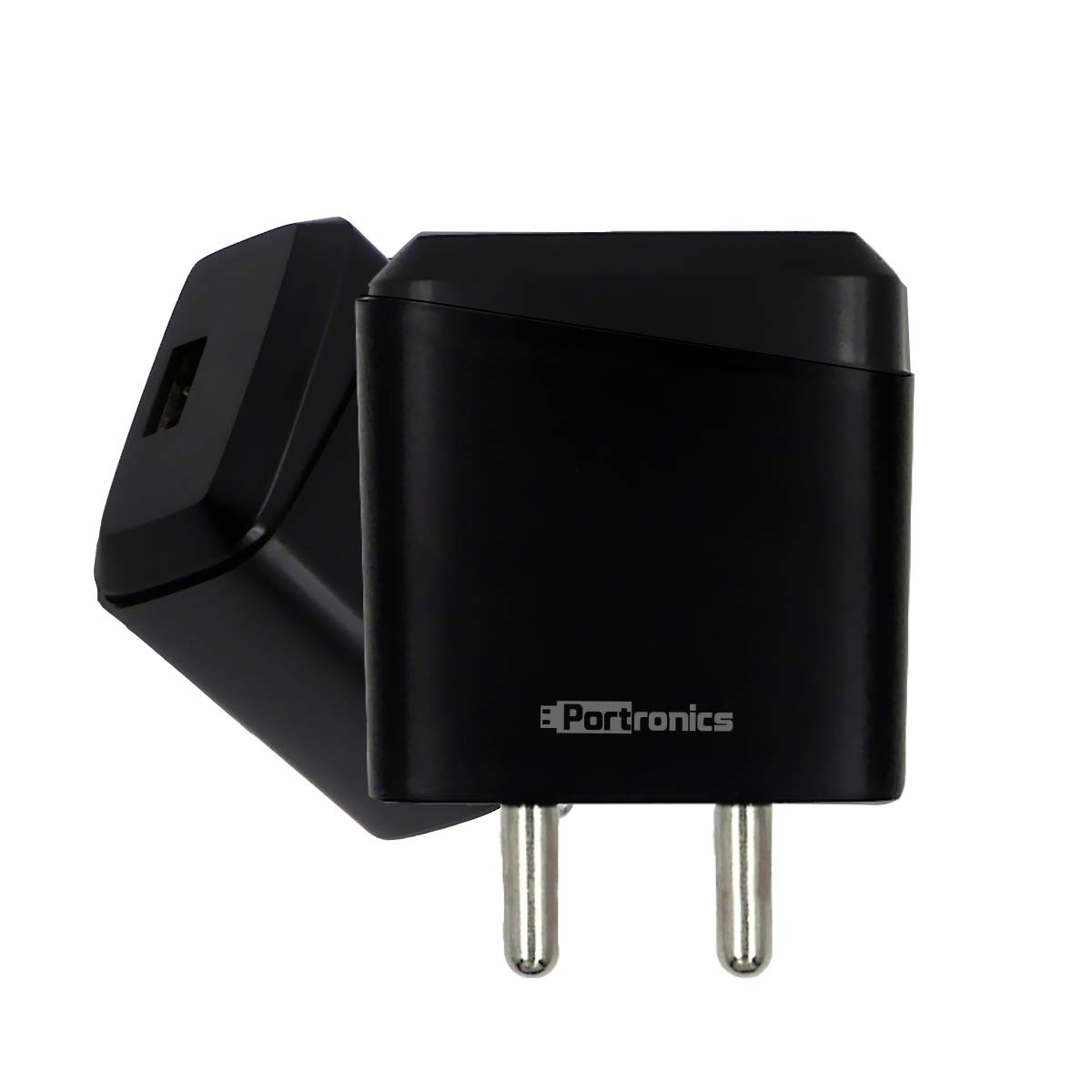 Portronics Adapto 144 2.1A Adapter with Single USB Port(Black) Total - 0
