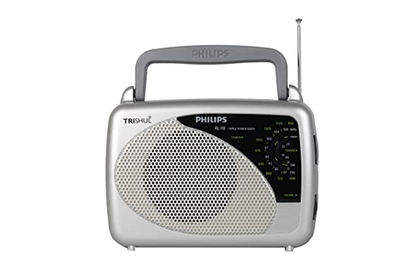 Philips Radio RL118/94 with MW/SW/FM Bands, 200mW RMS soundoutput,3-1 Power Source External Battery:2xR6 (3V DC), Mains: 230V AC/ 50 Hz, Built in Rech - 1