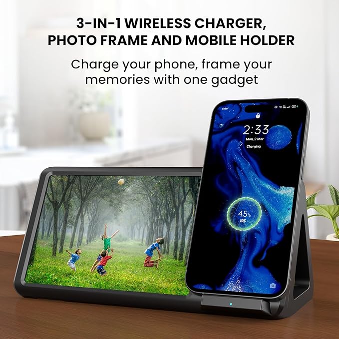 Portronics Freedom 5 Provides Double Utility- a 15W Wireless Charger - 1