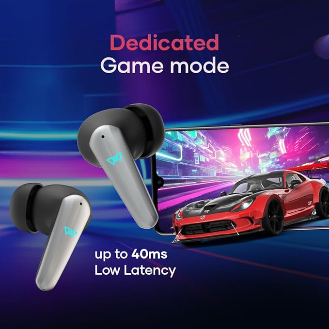 Wings Phantom 450 Made in India Wireless Earbuds with Digital Battery Display, Smart ENC - 1