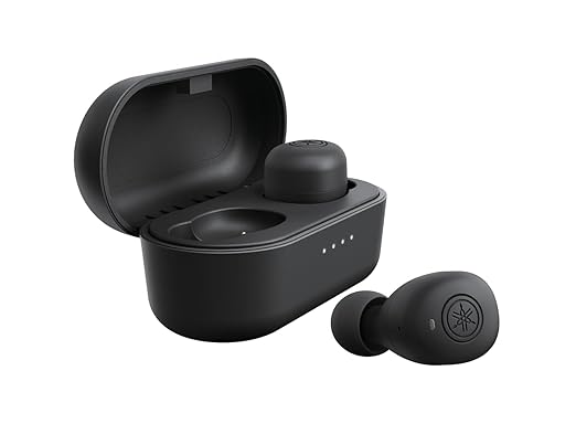 Yamaha Audio TW-E3B in-Ear True Wireless Earphone, Bluetooth 5.0, aptX, Long Battery Life - 1