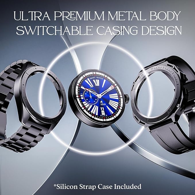 boAt Enigma Switch w/ Switchable Case (dual strap) 1.39" HD Display, BT Calling & Premium Design single strap Smartwatch - 0