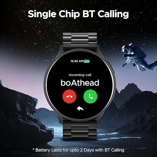 boAt Lunar Orb w/ 1.45" (3.6 cm) AMOLED Display, BT Calling, DIY Watch Face Studio, Coins, Crest App Health - 2