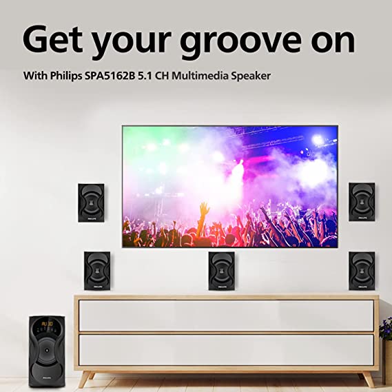 Philips Audio SPA5162B 5.1 Channel Multimedia Speakers (65 watts, USB) - 2