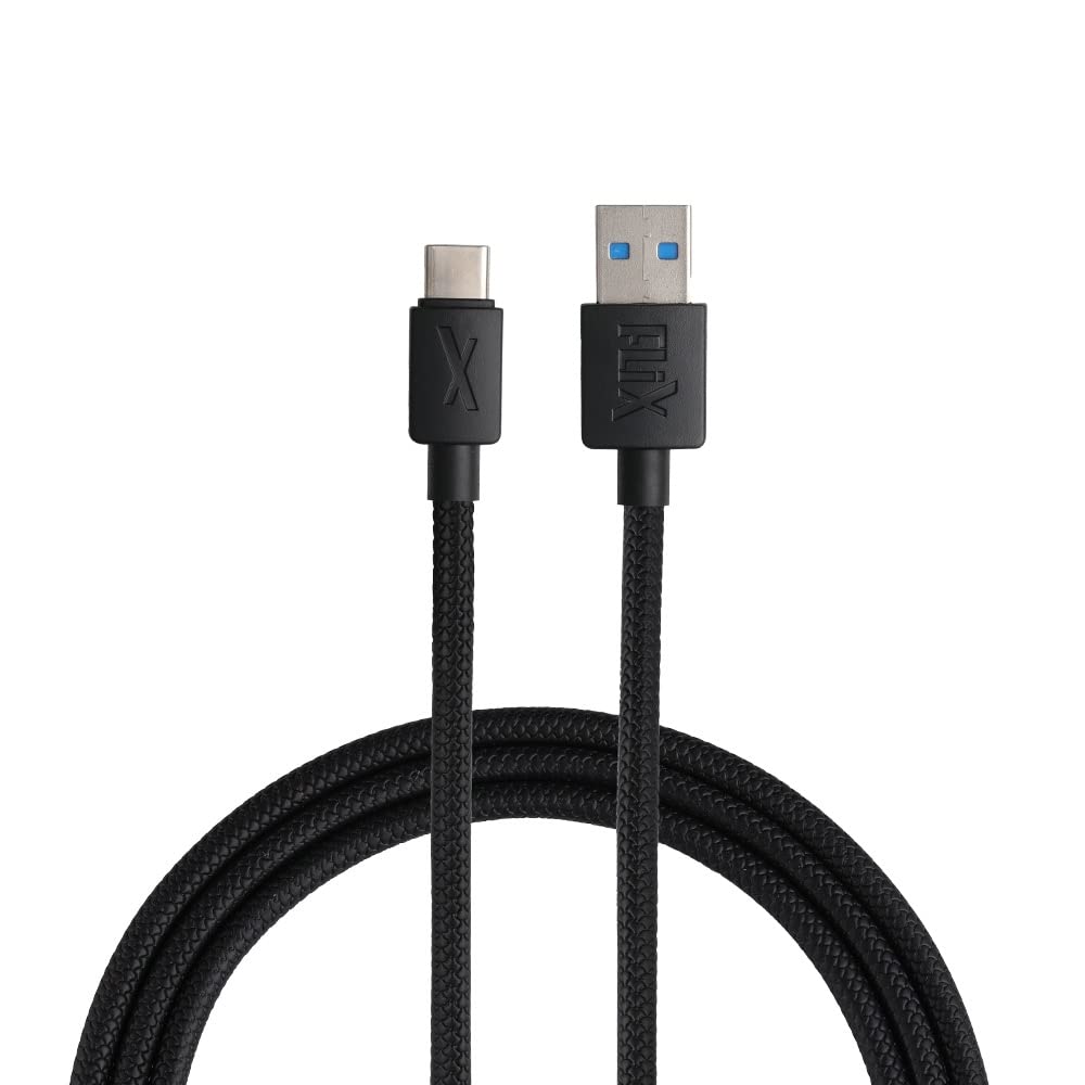 FLiX (Beetel USB to Type C PVC Data Sync & 2A Fast Charging Cable, Made in India, 480Mbps Data Sync, Tough Cable, 1 Meter Long USB Cable for USB Type Total - 0