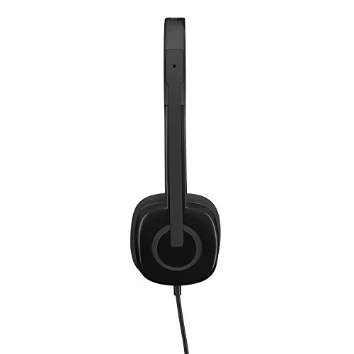Logitech H151 Wired On Ear Headphones With Mic (Black) - 1