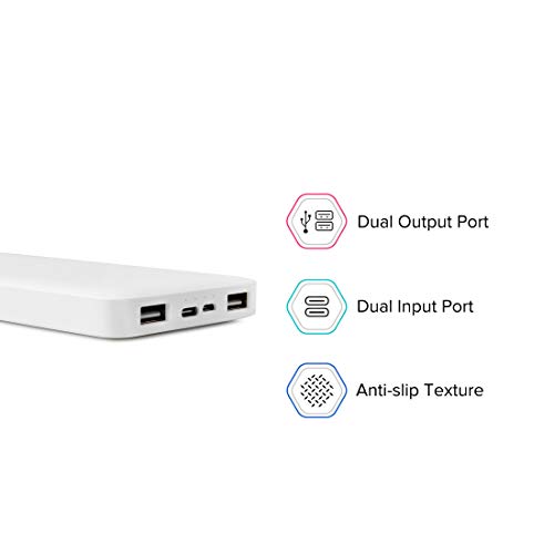 Redmi 10000mAh Lithium Polymer Power Bank with 10 Watt Fast Charging, (White) - 2