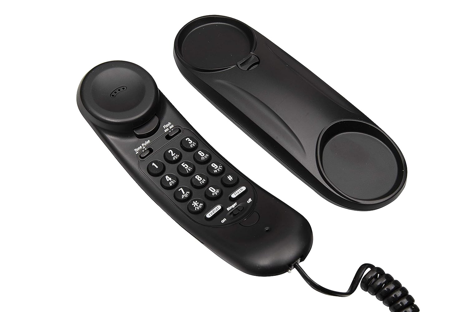 Beetel B26 Corded Slim Landline Phone,Ringer Volume Control,Wall/Desk Mountable,Ringer On/Off Switch,Clear Call Quality,Compact Design,Tone Pulse/Flas - 0