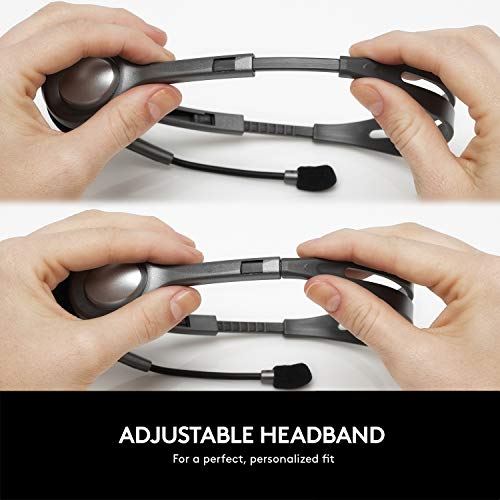 Logitech H111 Wired On Ear Headphones With Mic Black - 2
