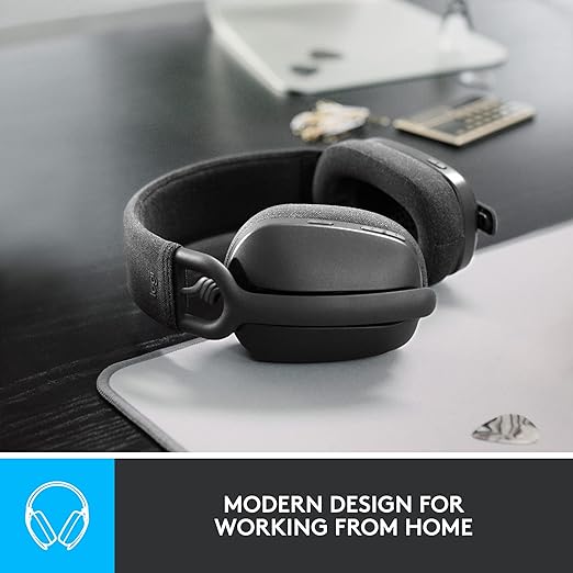 Logitech Zone Vibe 100 Lightweight Wireless Over-Ear Headphones with Noise-Cancelling Microphone, Advanced Multipoint Bluetooth - 1