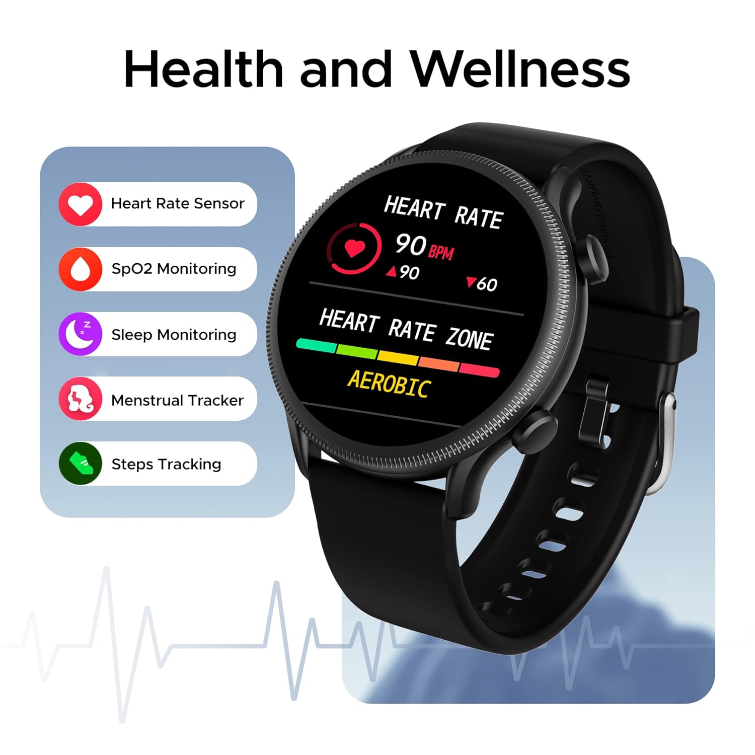 boAt Flash Plus Smart Watch w/ 1.39" (3.5 cm) HD Display, Bluetooth Calling, 100+ Sports Mode - 2