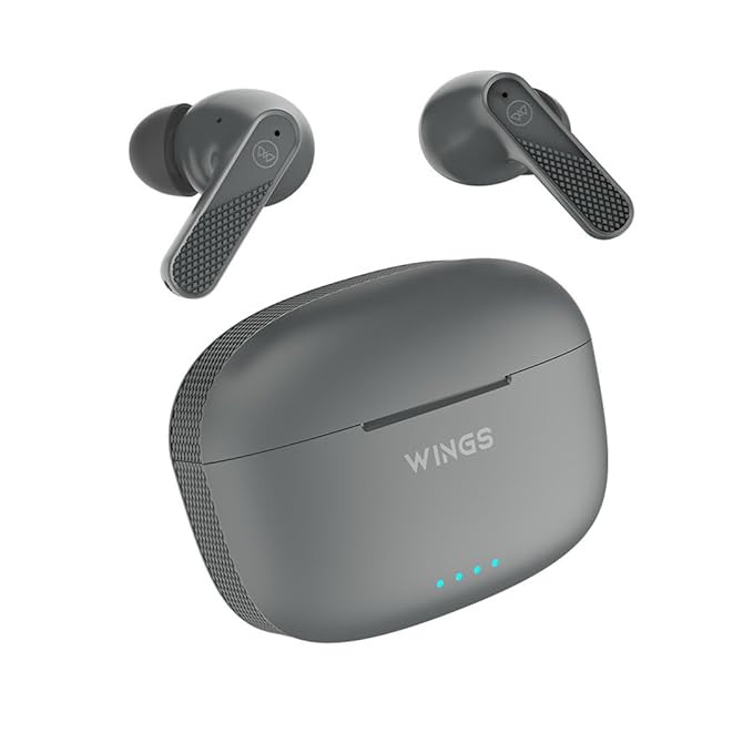 Wings Flobuds 400 Made in India High Fidelity lifestyle earbuds, Wireless Bluetooth 5.3, 50 Hrs Playtime with 10 hours - 0