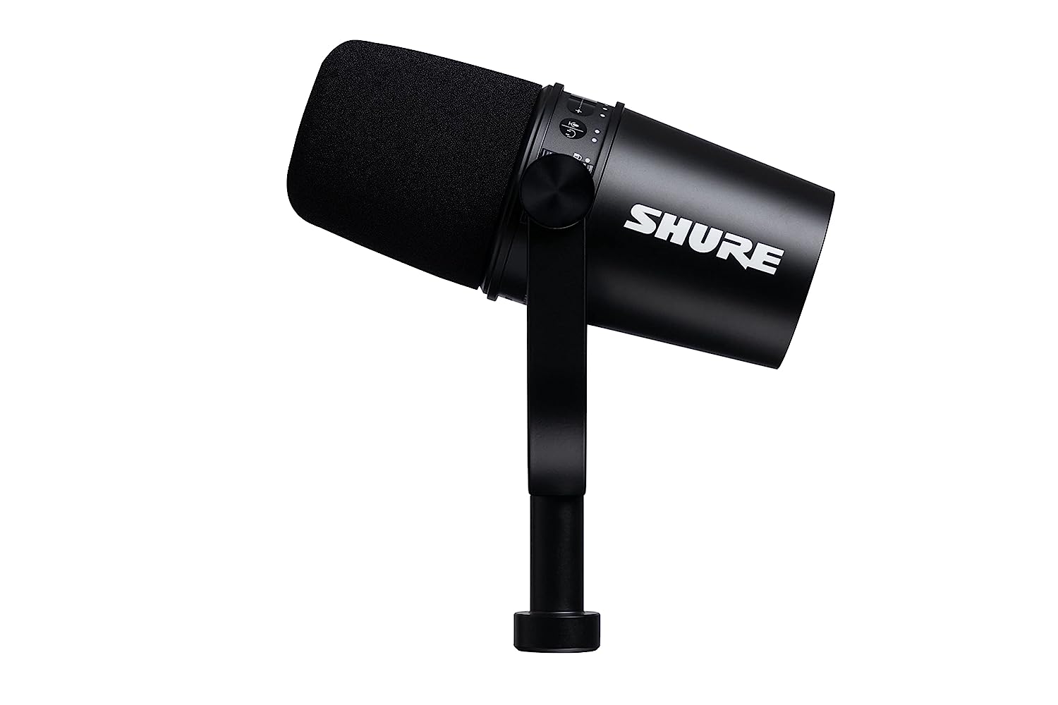 Shure MV7 USB Microphone with Tripod, for Podcasting, Recording, Streaming & Gaming, Built-in Headphone Output, All Metal USB/XLR Dynamic Mic, Voice-I Total - 5