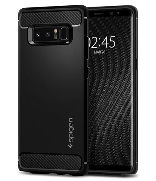 Spigen - Rougged Armor (Matte Black) for Samsung Galaxy Note 8 - 0