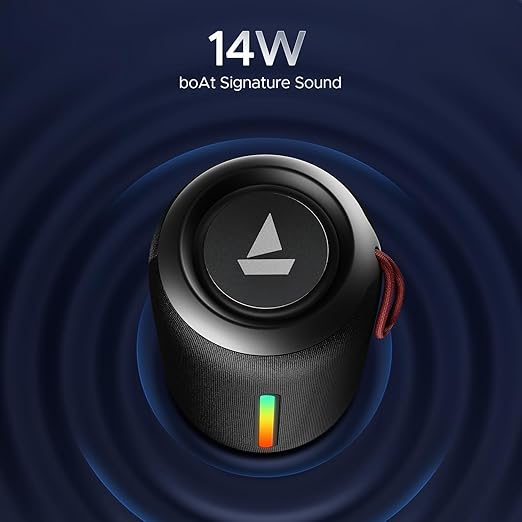 boAt Stone 350 pro /352 Pro Bluetooth Speaker w/ 14W Signature Sound, Up to 12hrs Playback, RGB LEDs - 1