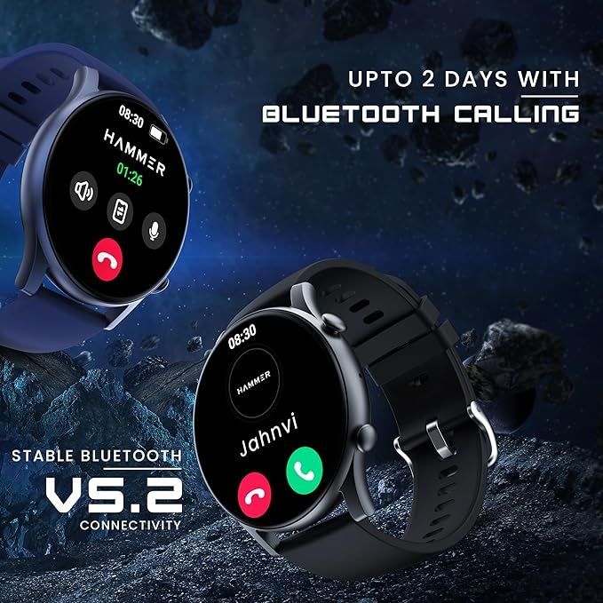HAMMER Glide 1.43" AMOLED Display Smart Watch for Men with Bluetooth Calling, 466 * 466 PX, Always on Display - 3