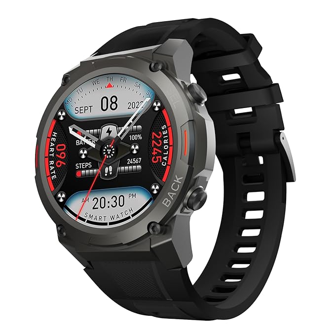 CrossBeats Armour dive 1.43" Super AMOLED Swimproof Always ON Bluetooth Calling Rugged Outdoor Military Standard Certified - 0