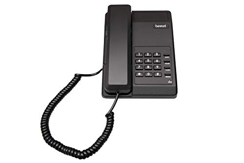 Beetel B11 Corded Landline Phone, Ringer Volume Control, LED for Ring Indication, Wall/Desk Mountable, Classic Design,Clear Call Quality,Mute/Pause/Fl - 0