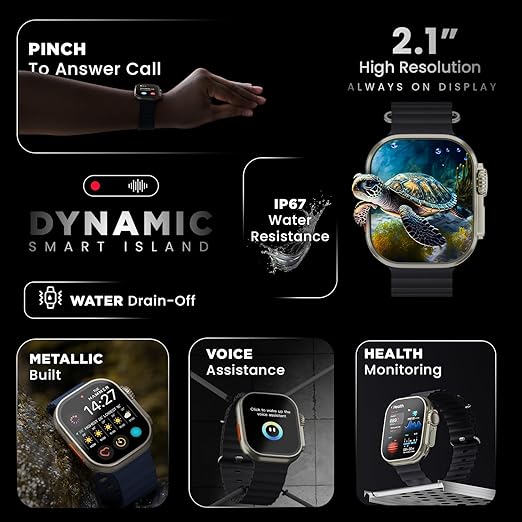 Hammer Active 2.0 Plus Bluetooth Calling Gesture Control Smartwatch - 3
