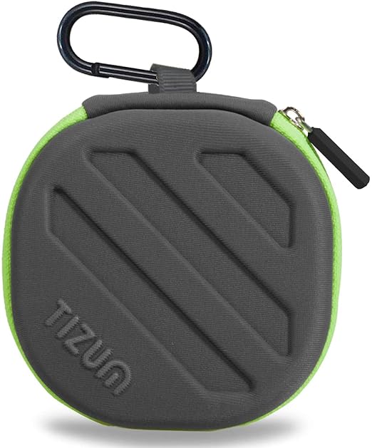 Tizum Earphone Carrying Case - Multi Purpose Pocket Storage with Carabiner Hook, Travel Organizer for Earphones, Pen Drives, Memory Card (small) - 0