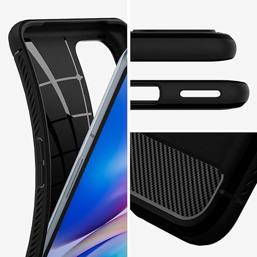 Spigen - Rougged Armor (Matte black) for Oneplus 9 Pro 5G - 1