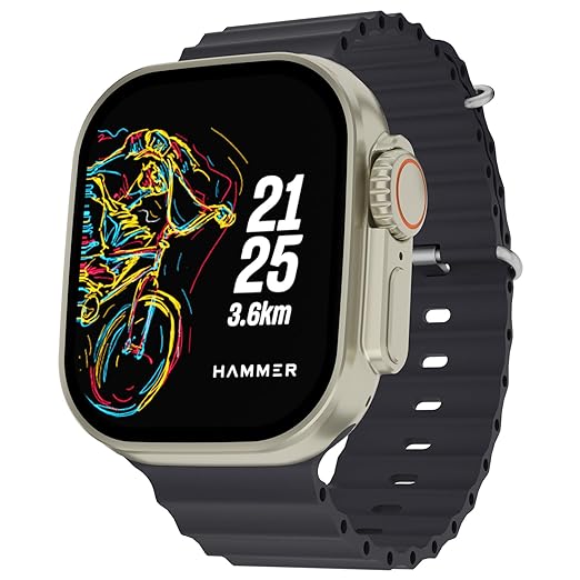 Hammer Active 2.0 Plus Bluetooth Calling Gesture Control Smartwatch - 0
