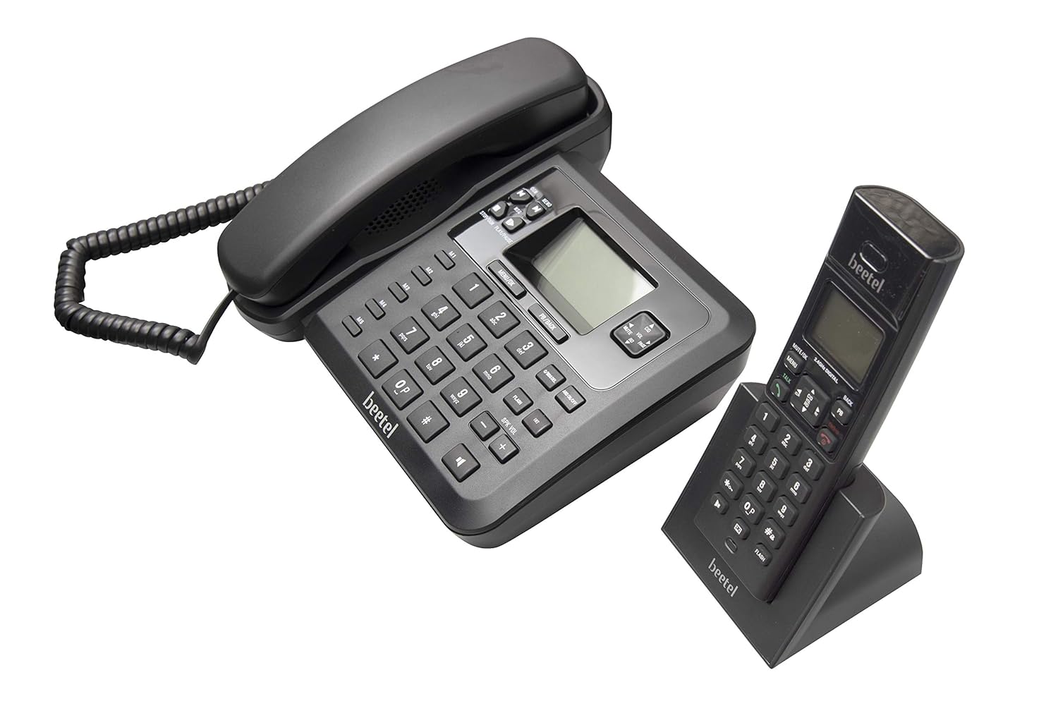 Beetel X78 2.4GHz Cordless Combo, with 2 Way Speaker Phone for Both Base and Handset, 3 Way Call conferencing, 8hrs Talk Time and 4 Days stand by, Sty - 1