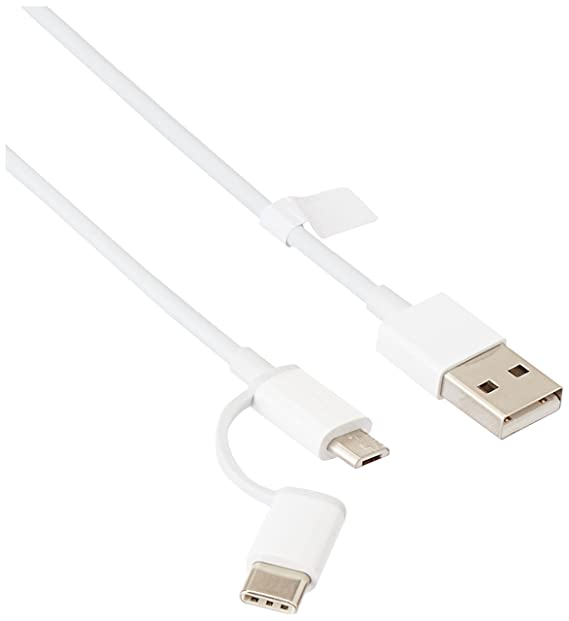Mi 2-in-1 USB Cable (Micro USB to Type C) 30cm - 0