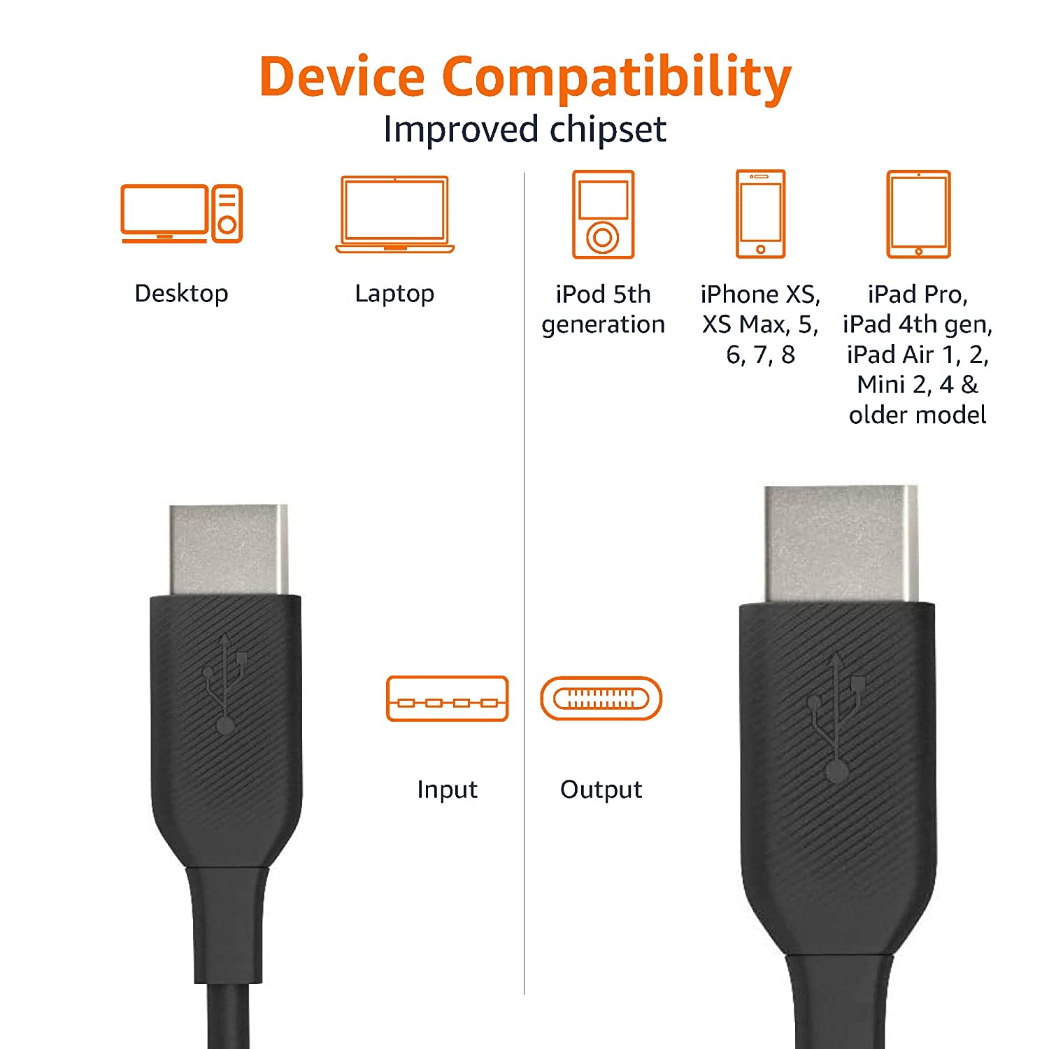 AmazonBasics MFI certified 91.44cm USB C to lightning TPE charging cable (Black) - 2